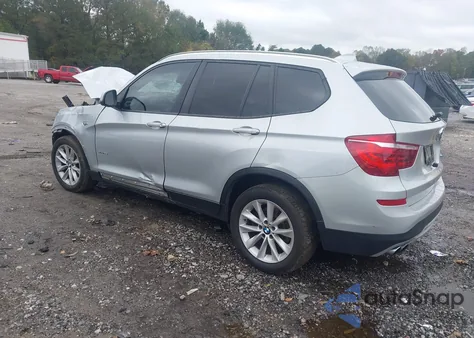 2016 BMW X3 xDrive28I z USA, uszkodzony, nr VIN 5UXWX9C55G0D90865
